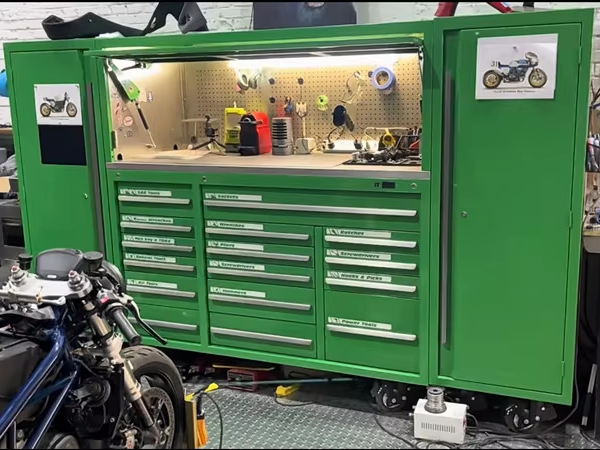 ヘビーデューティストレージメタルガレージキャビネット